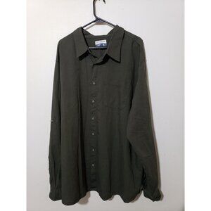 Magellan outdoors classic fit, roll tab sleeves, 100% cotton shirt, size 3XL